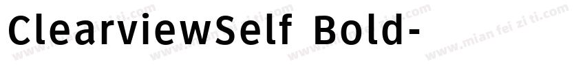 ClearviewSelf Bold字体转换